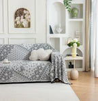 Paisley Faux Linen Pet Sofa Cover