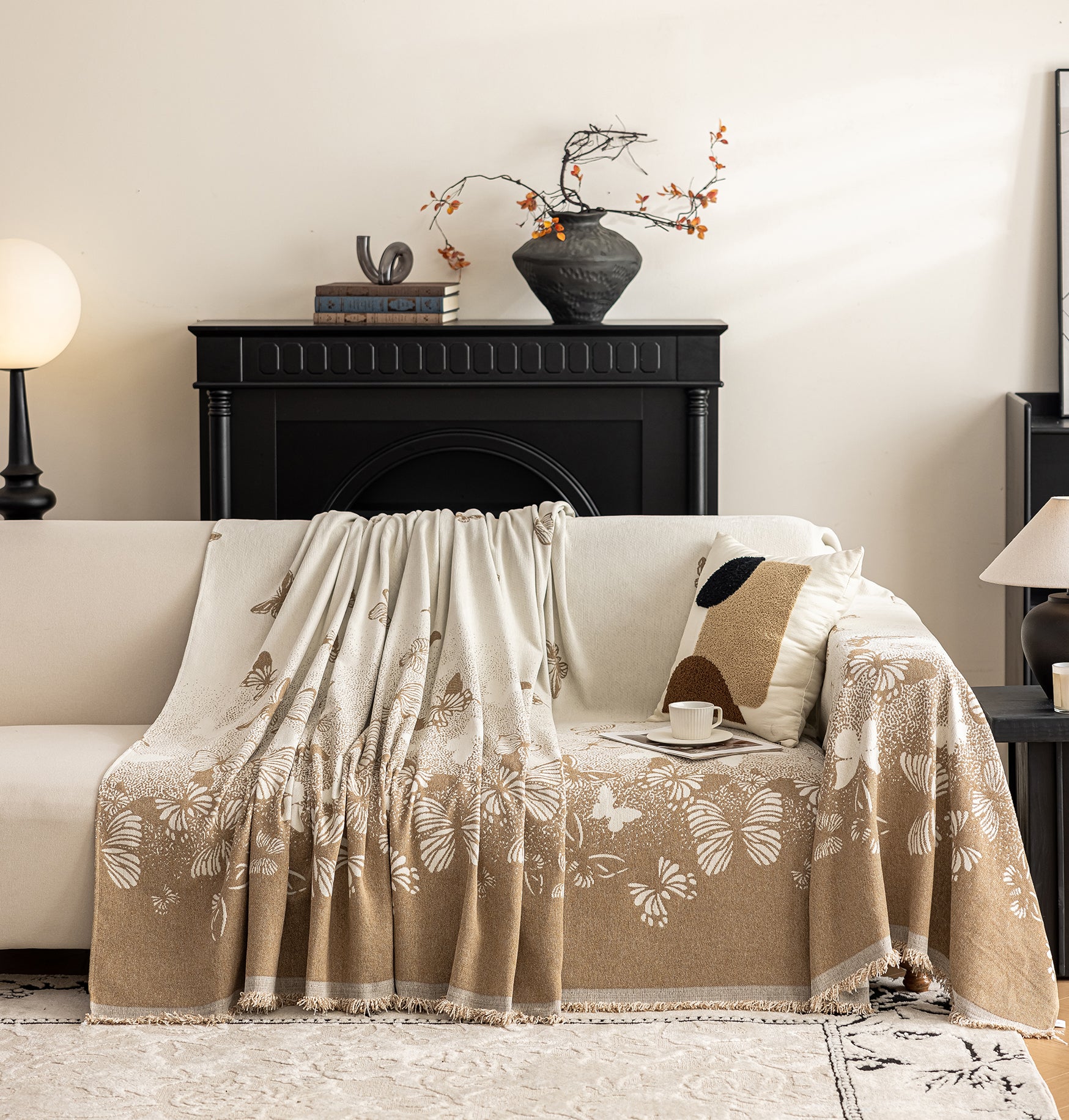 Butterfly Chenille Pet Sofa Cover