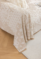 Paisley Faux Linen Pet Sofa Cover
