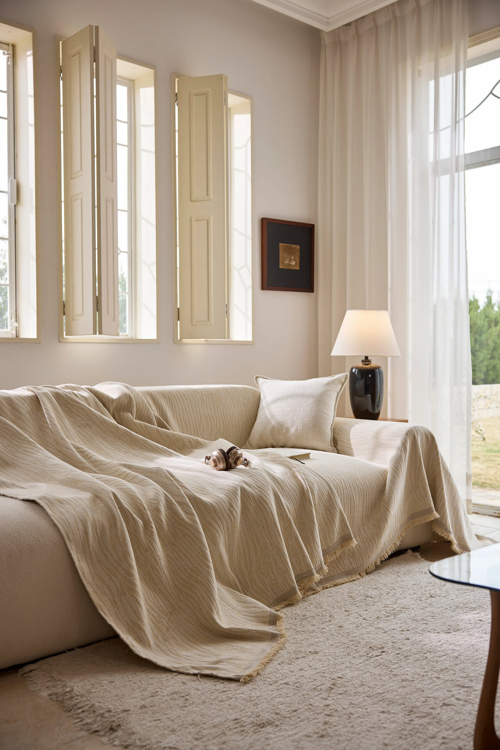 Anti-Scratch Jacquard Chenille Pet Sofa Cover