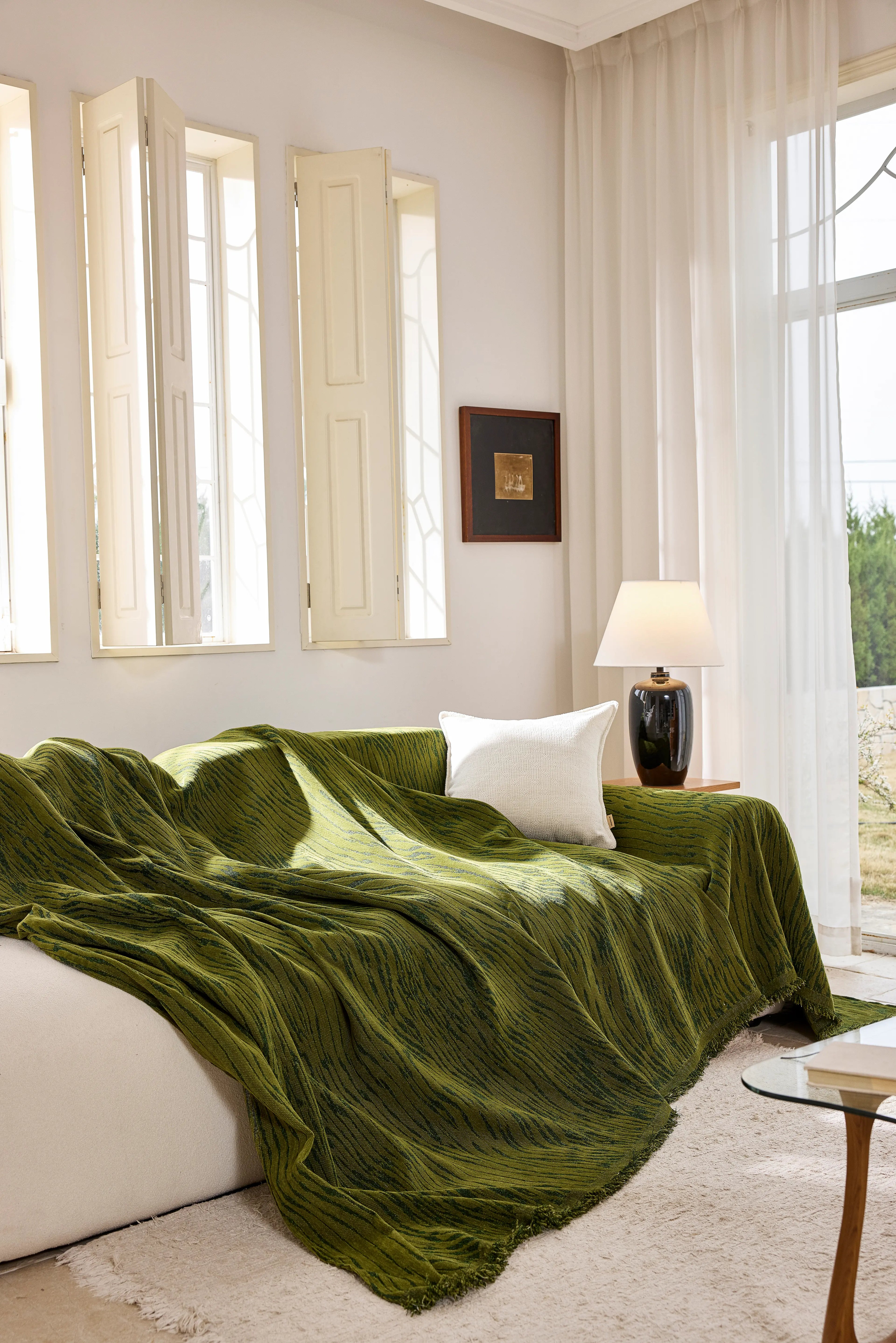 Anti-Scratch Jacquard Chenille Pet Sofa Cover