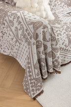 Paisley Faux Linen Pet Sofa Cover