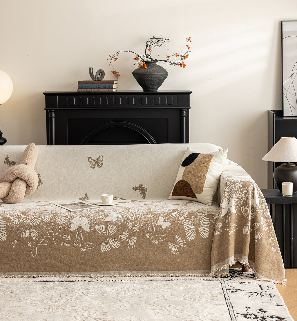 Butterfly Chenille Pet Sofa Cover