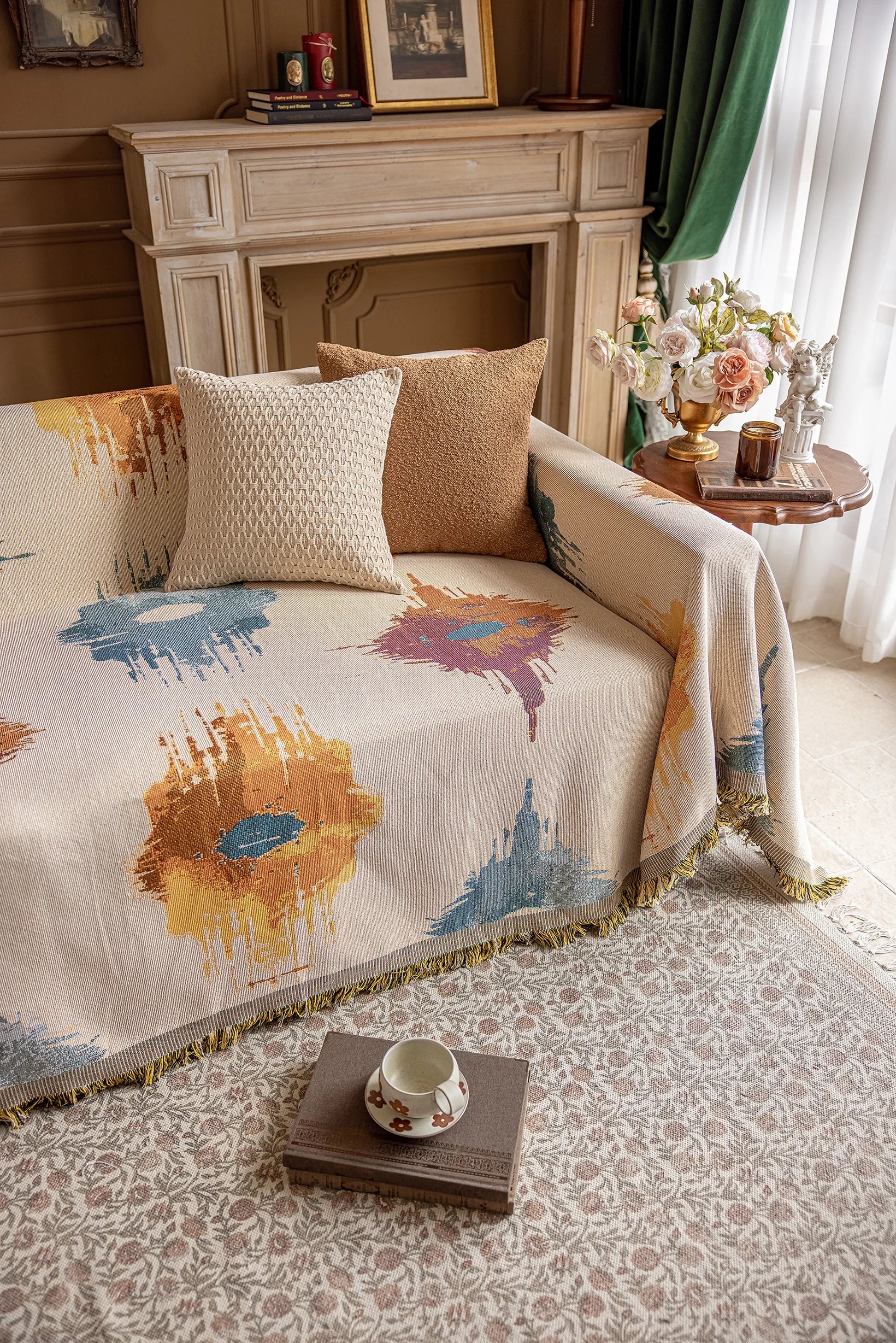 Oil Painting Pattern Pet Sofa Cover