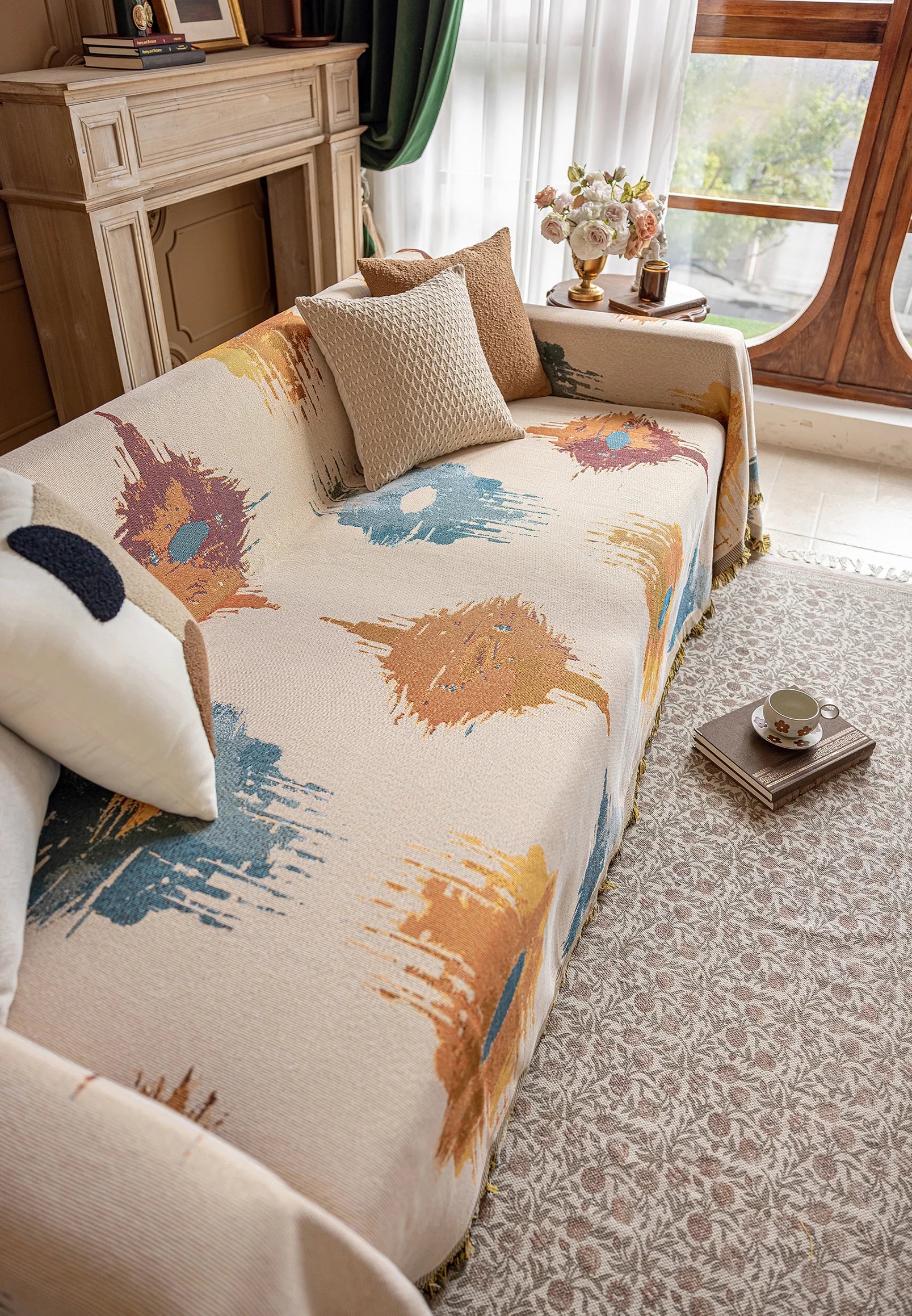 Oil Painting Pattern Pet Sofa Cover