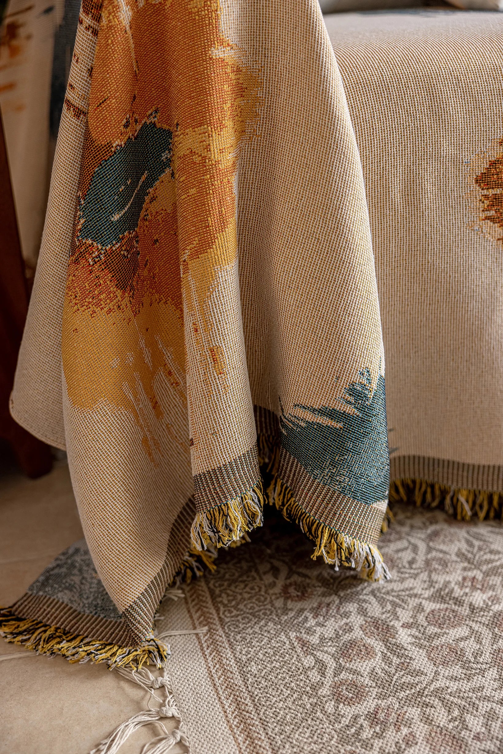 Oil Painting Pattern Pet Sofa Cover