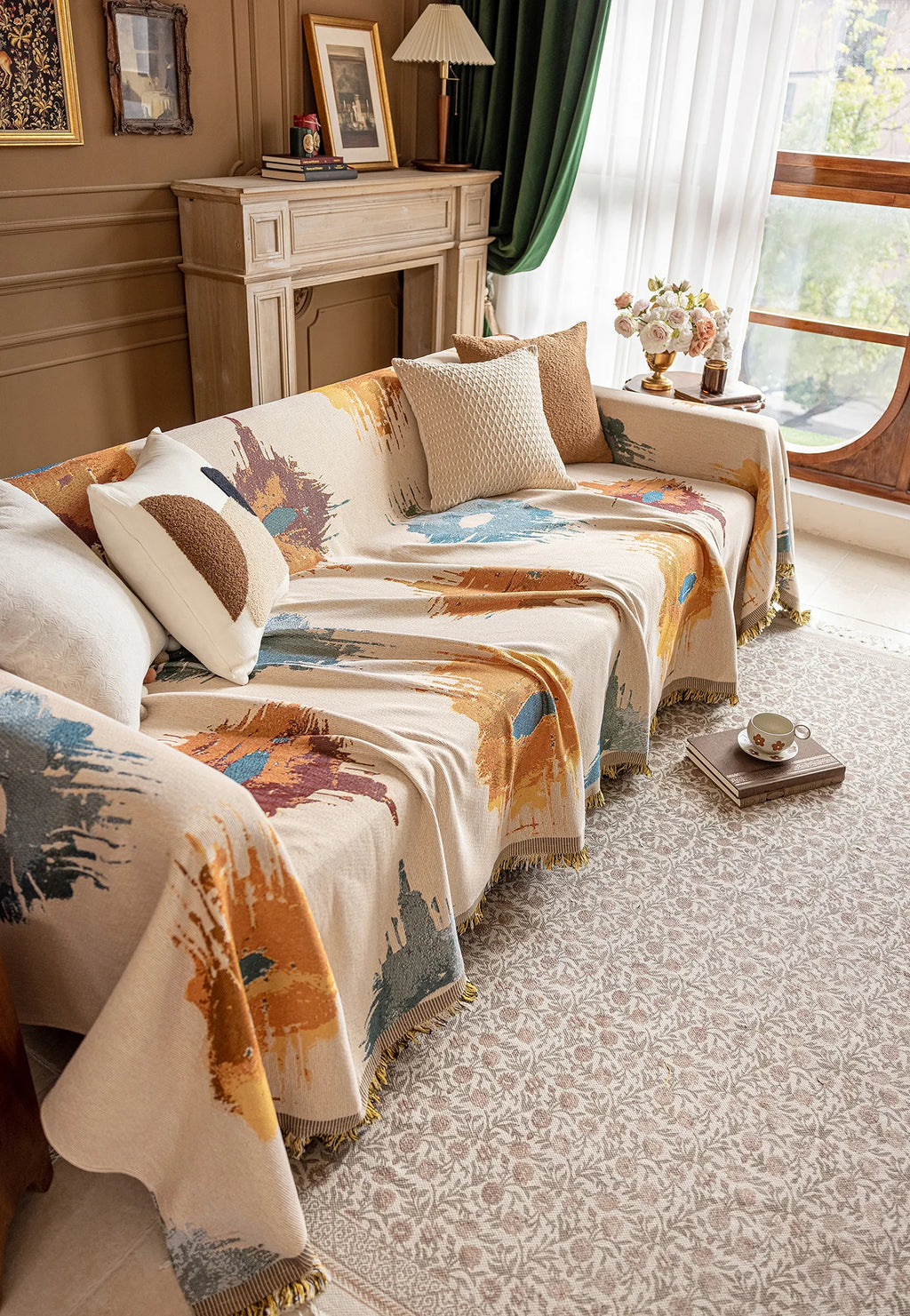 Oil Painting Pattern Pet Sofa Cover