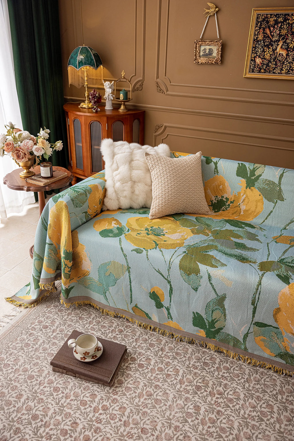 Oil Painting Pattern Pet Sofa Cover