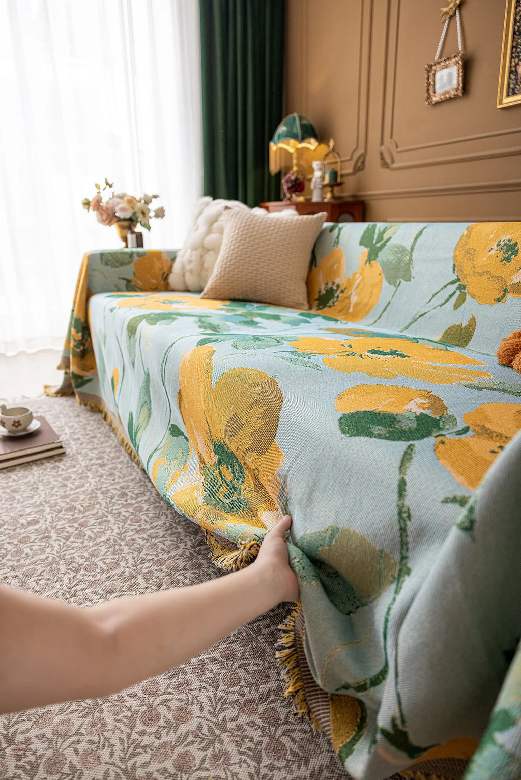 Oil Painting Pattern Pet Sofa Cover