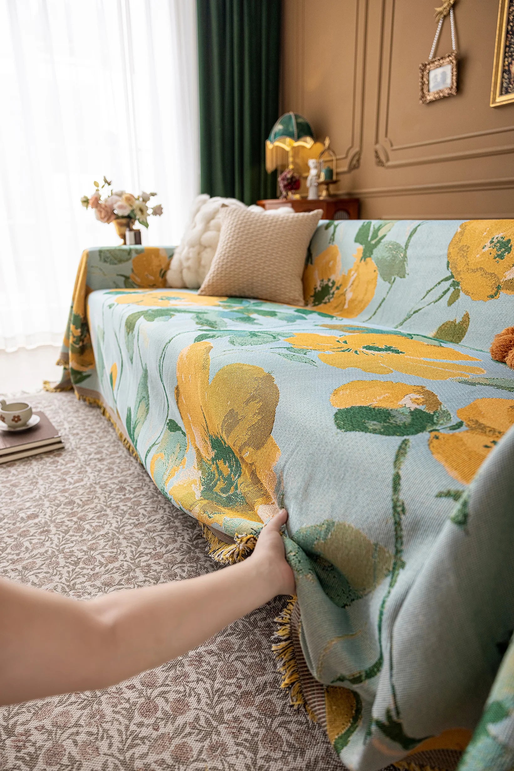 Oil Painting Pattern Pet Sofa Cover