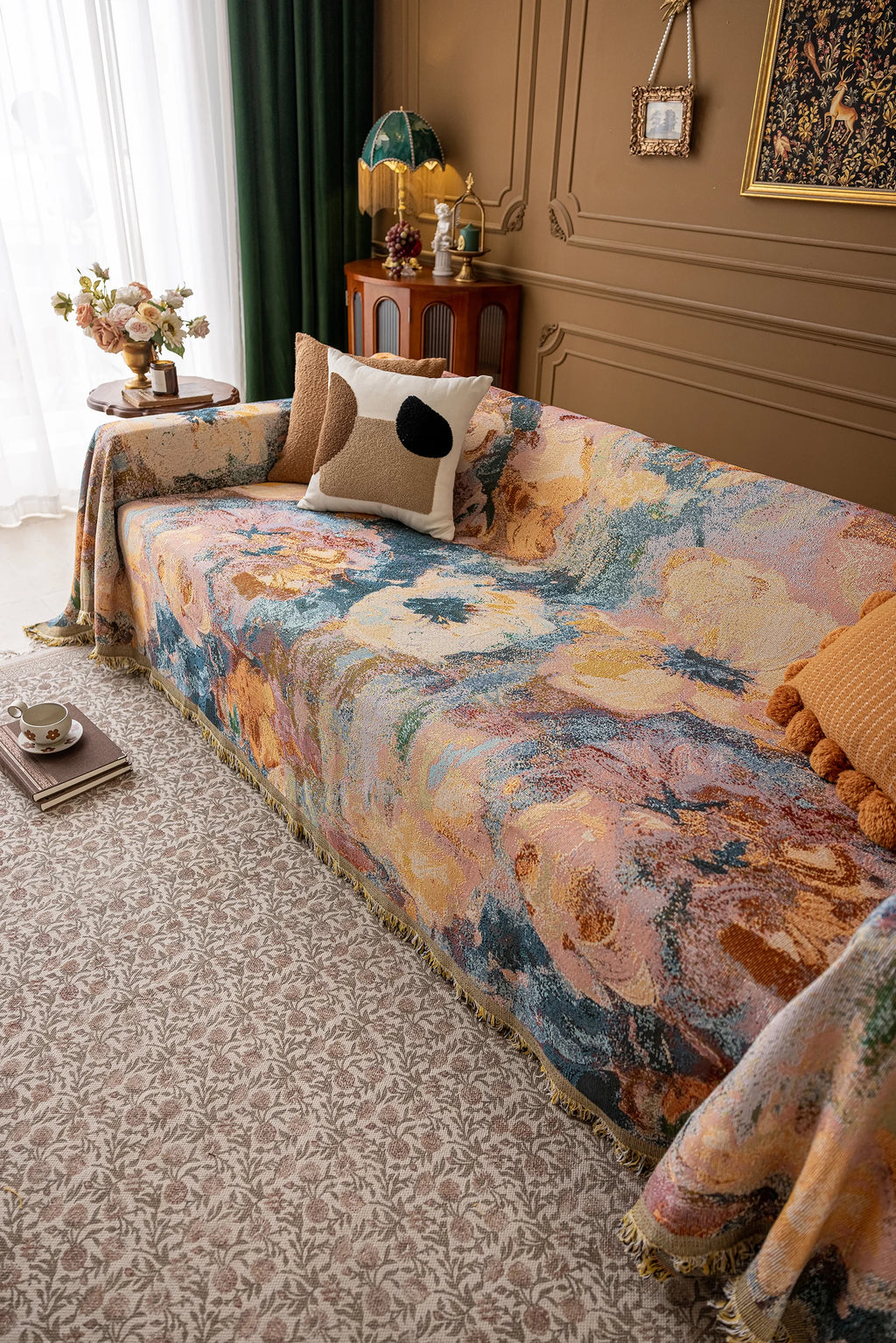 Oil Painting Pattern Pet Sofa Cover