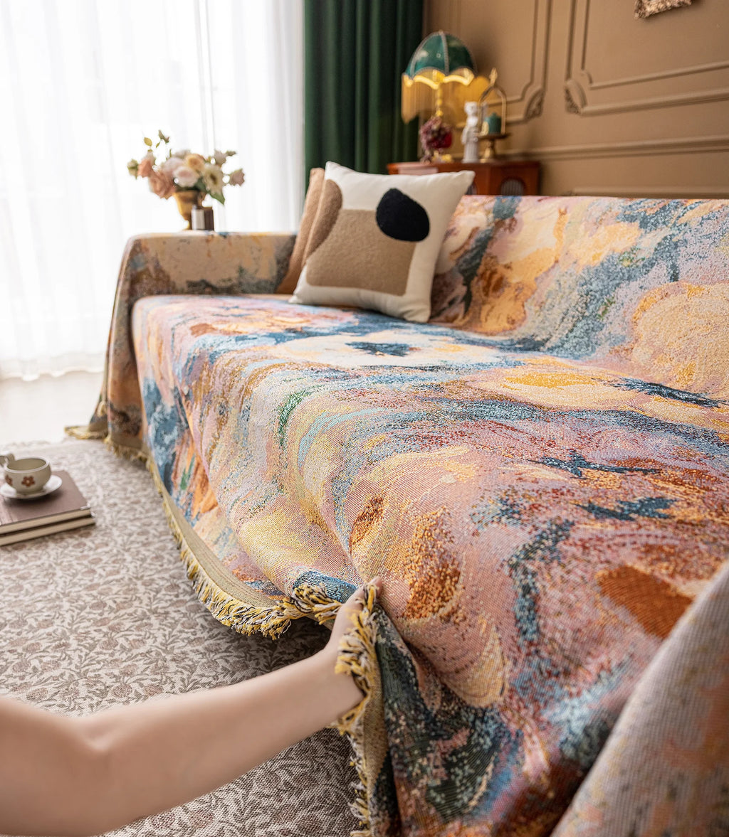 Oil Painting Pattern Pet Sofa Cover