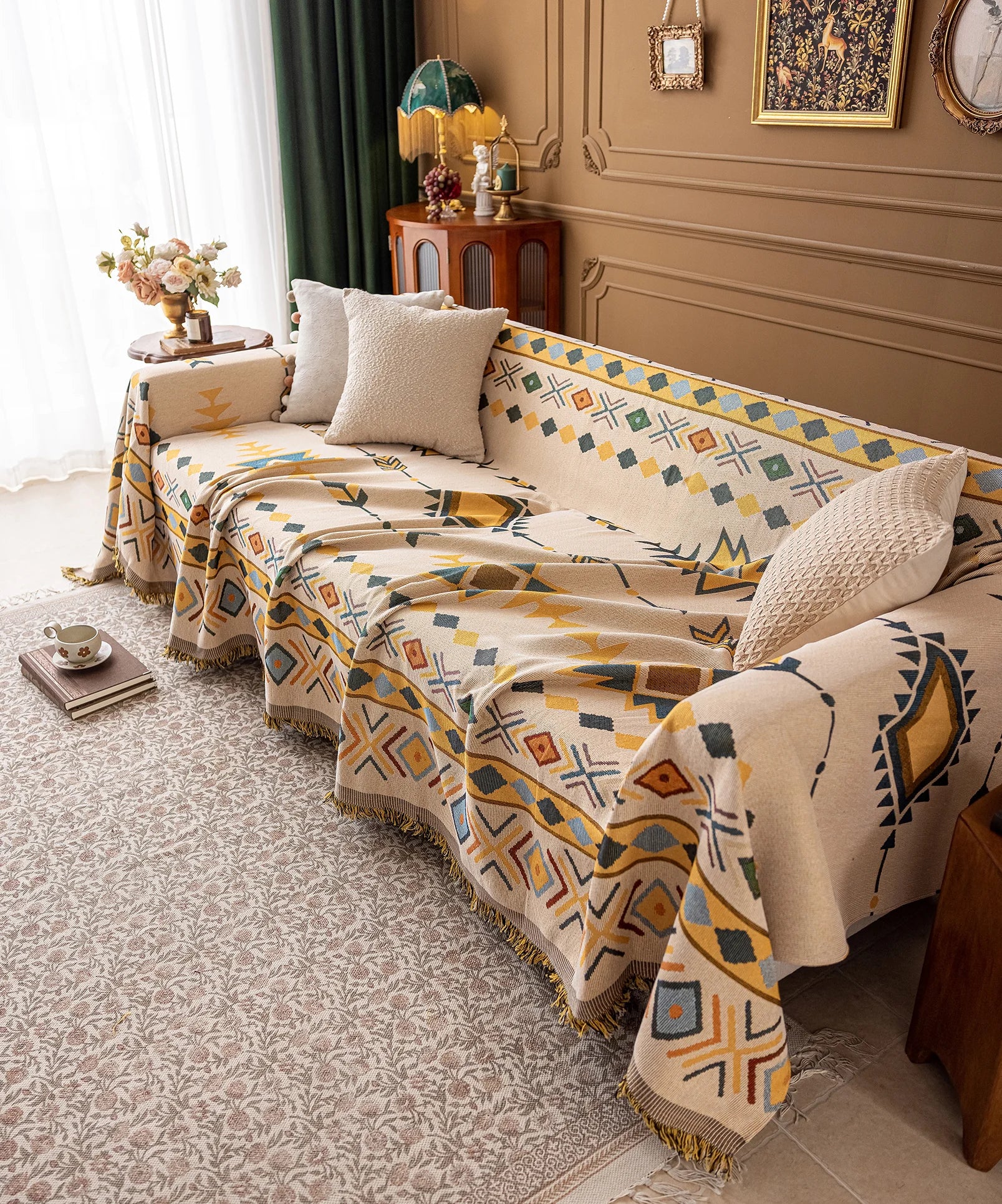 Oil Painting Pattern Pet Sofa Cover