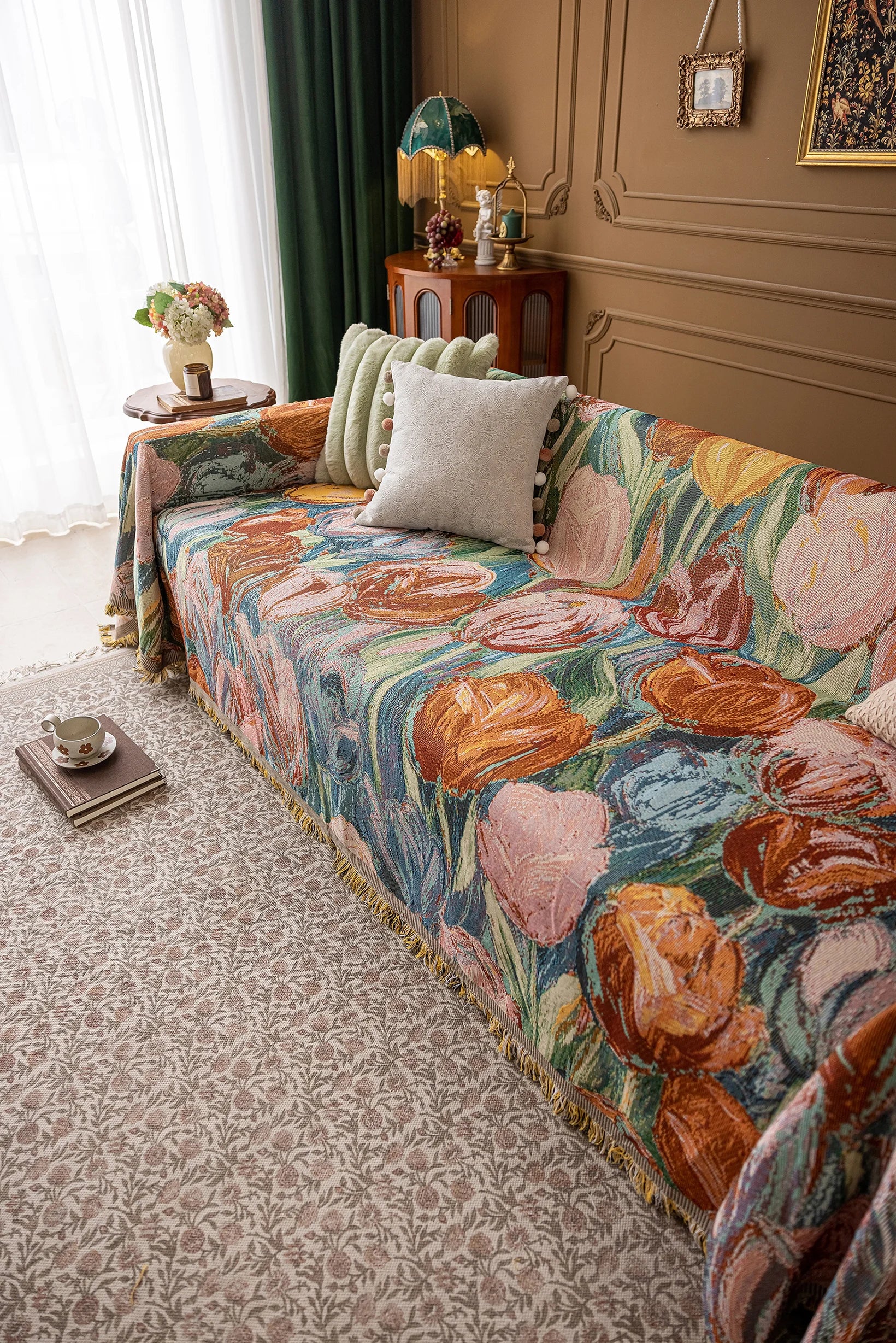 Oil Painting Pattern Pet Sofa Cover