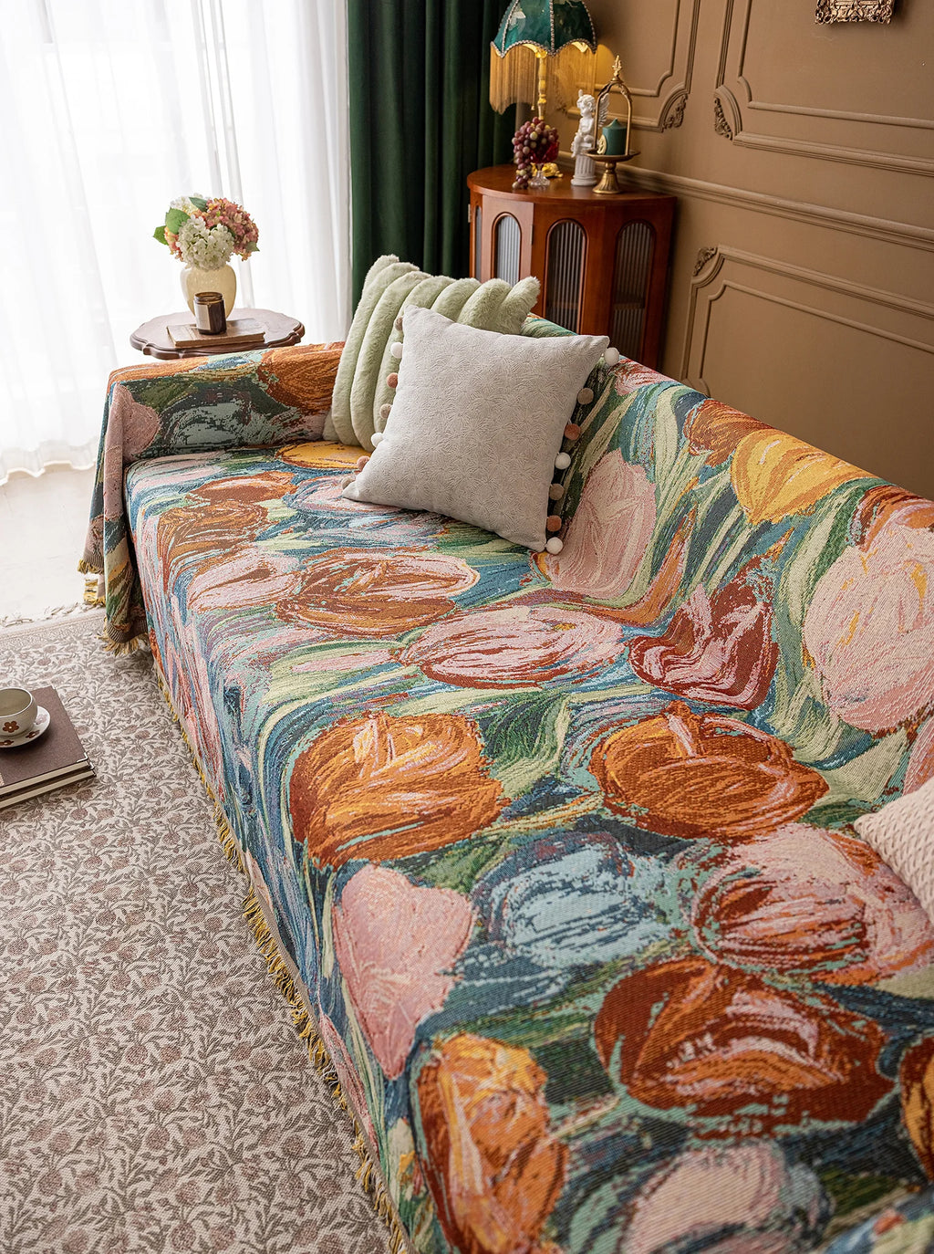 Oil Painting Pattern Pet Sofa Cover