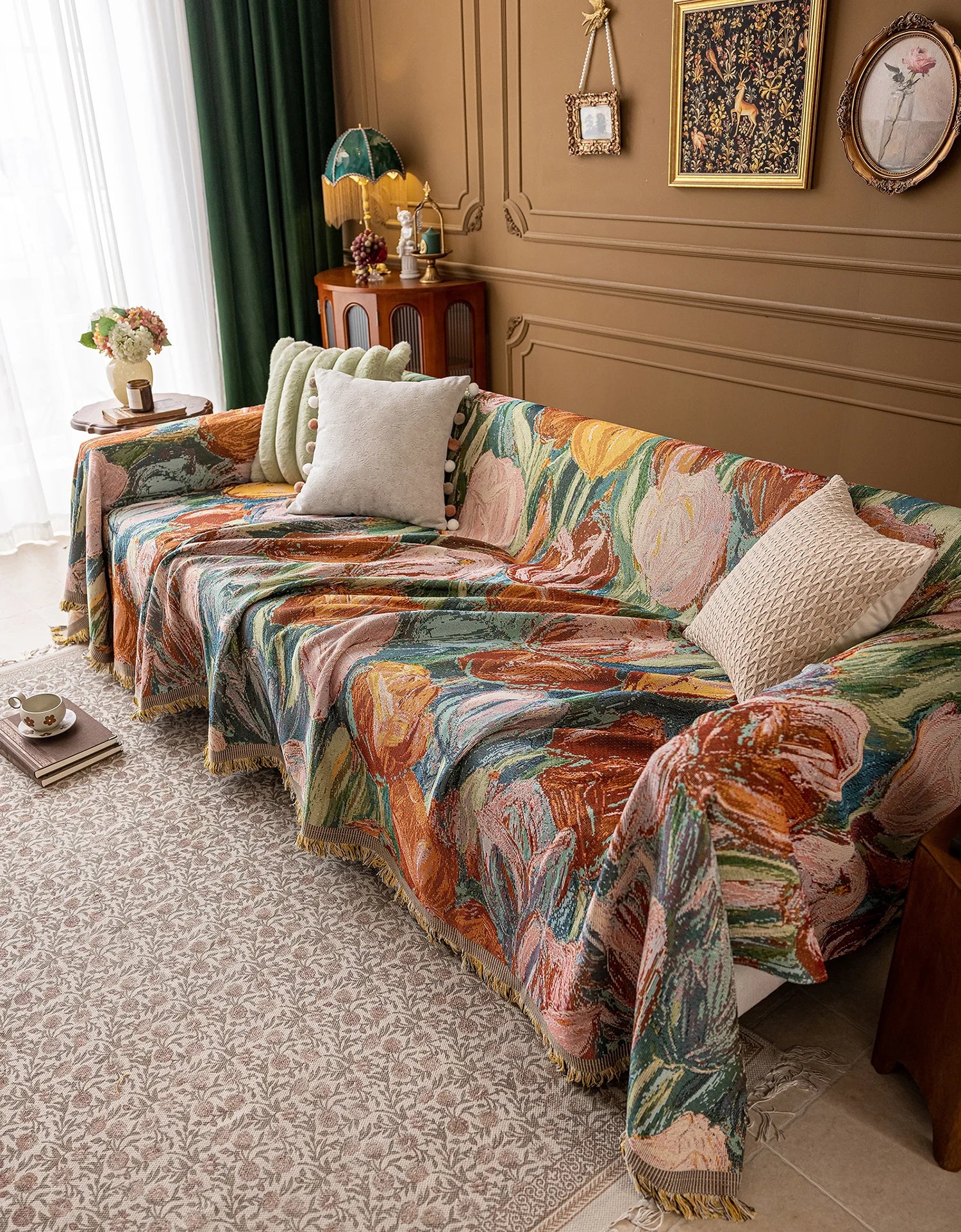 Oil Painting Pattern Pet Sofa Cover