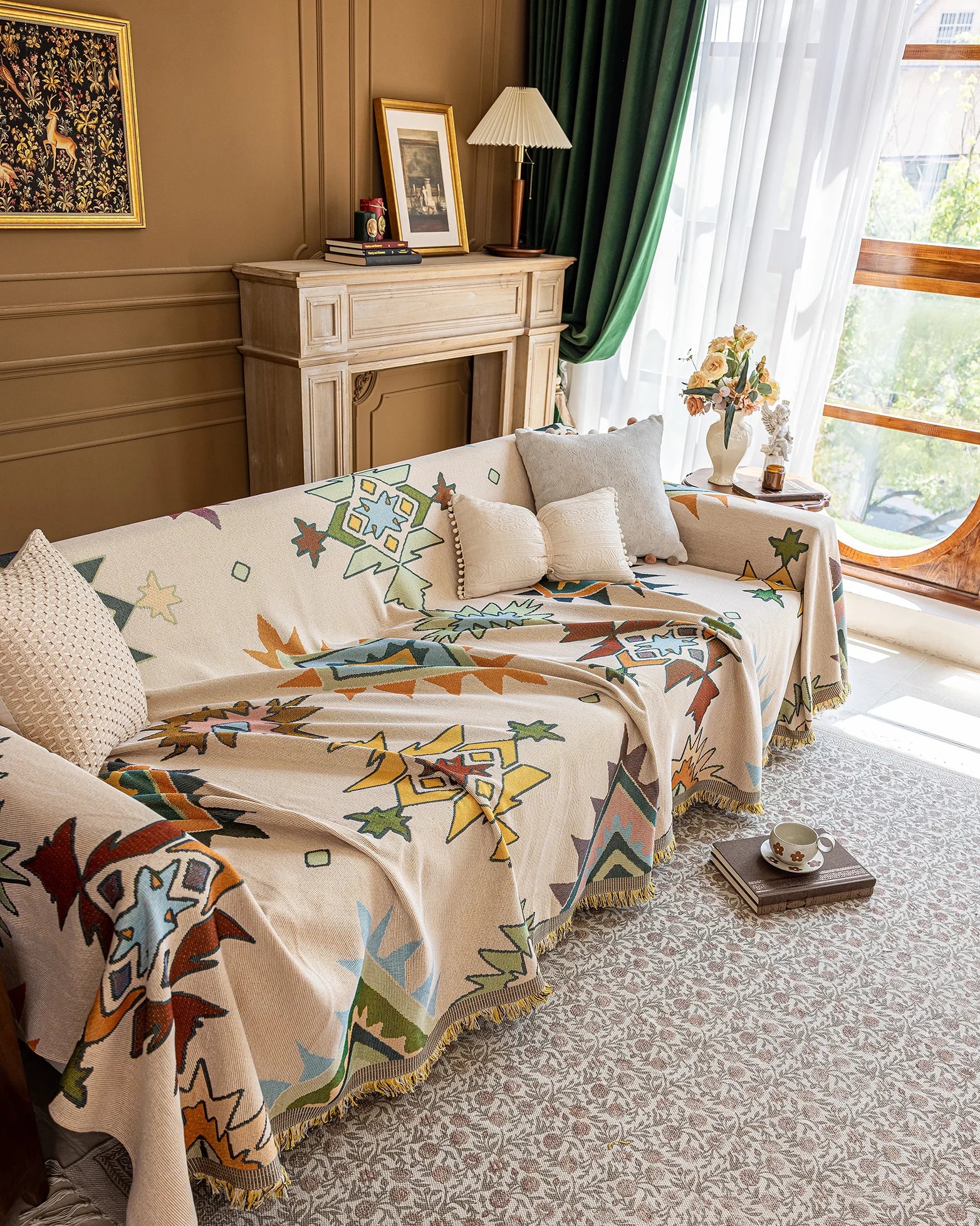 Oil Painting Pattern Pet Sofa Cover