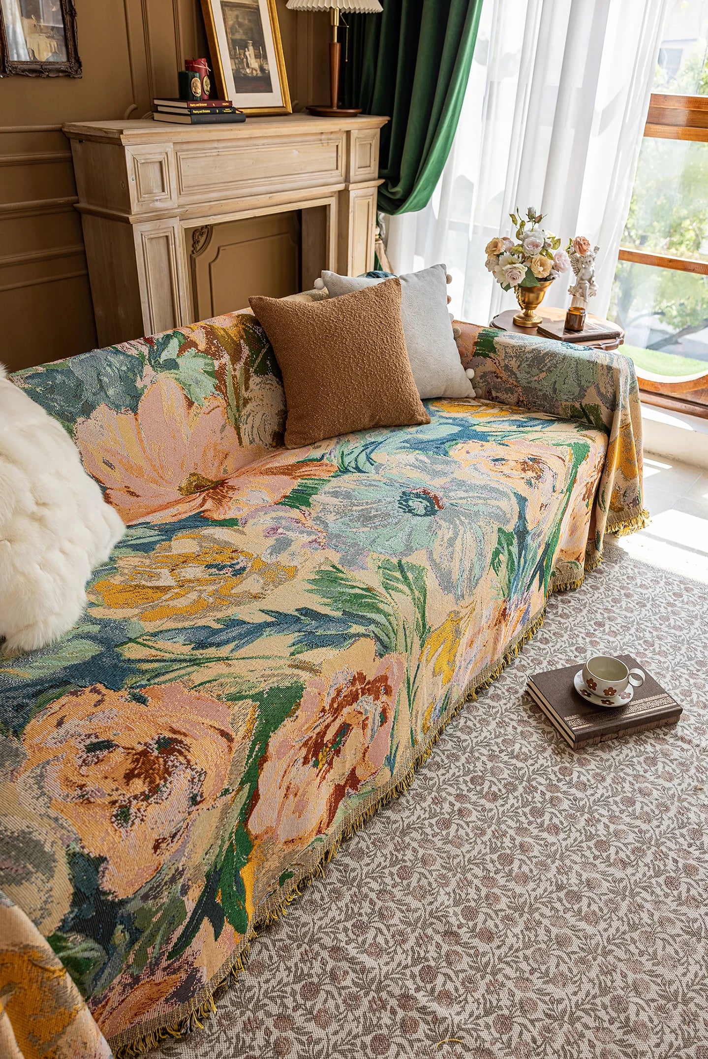 Oil Painting Pattern Pet Sofa Cover