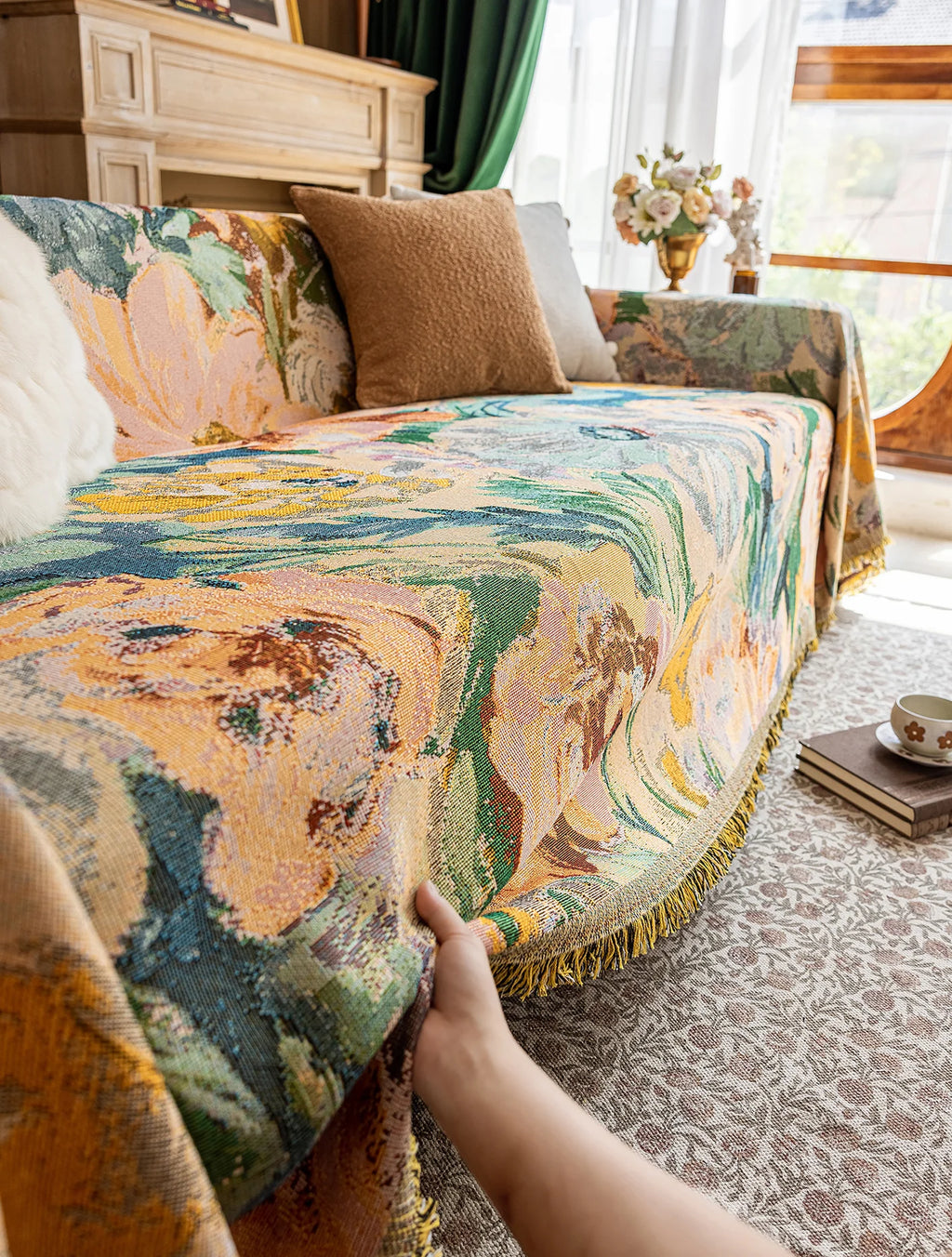 Oil Painting Pattern Pet Sofa Cover