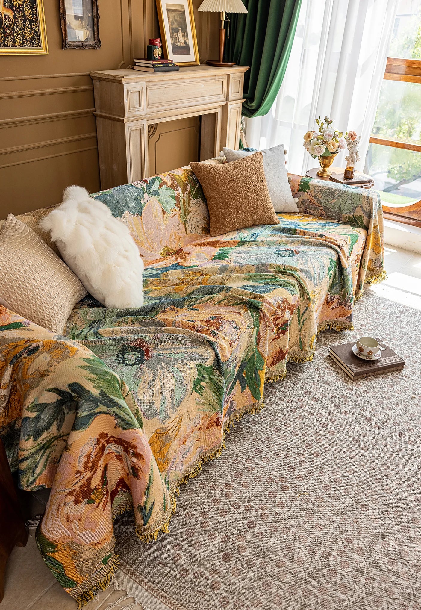 Oil Painting Pattern Pet Sofa Cover