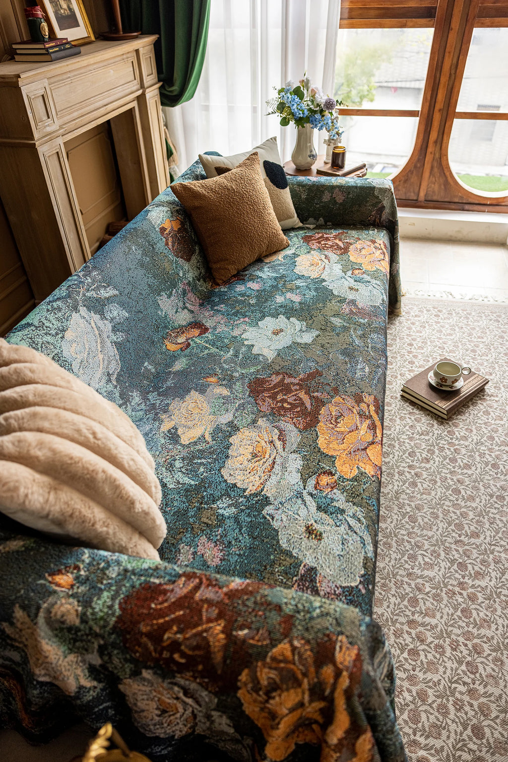 Oil Painting Pattern Pet Sofa Cover