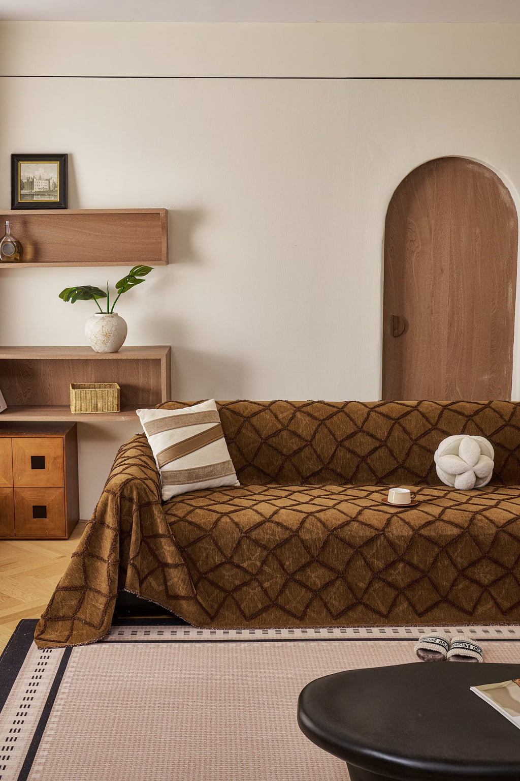 Yulin Pattern Polyester Pet Sofa Cover